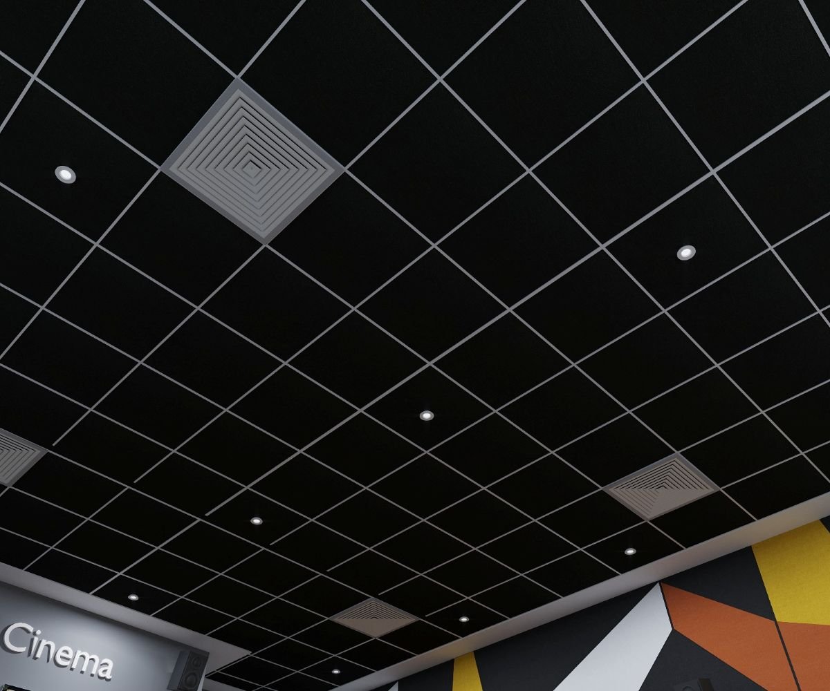 Glasswool acoustic insulation tile