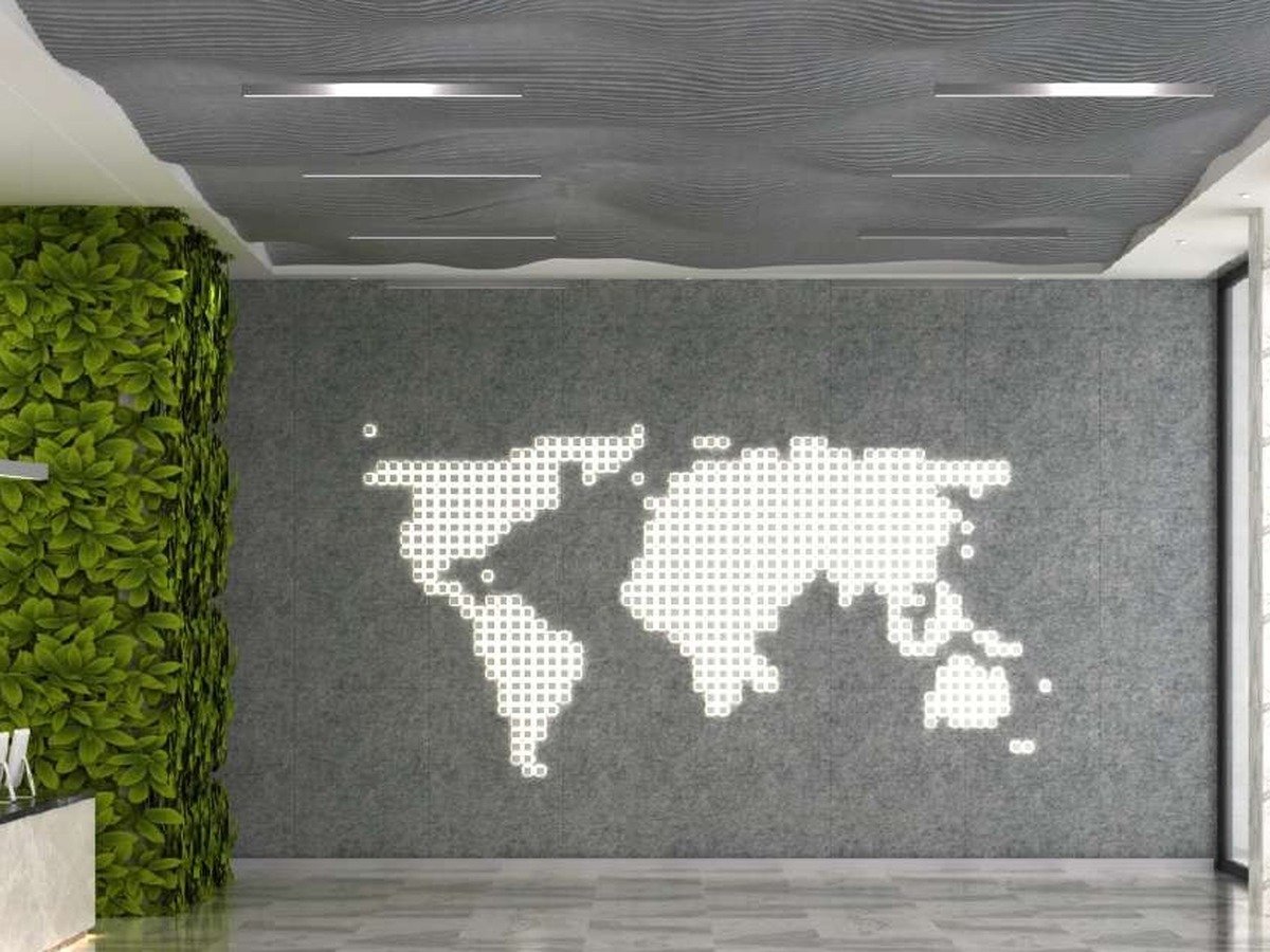 Printed acoustic panel