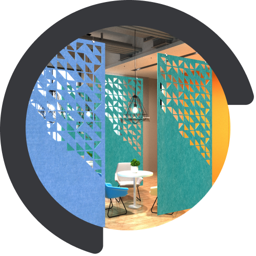 Acoustic Wall Panel: Pet Panel 4 Screens