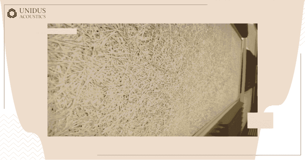 Polyester acoustic panels