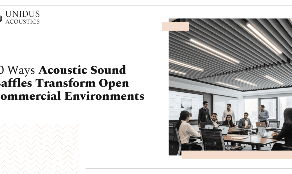 Acoustic Sound Baffles transform open commercial environment