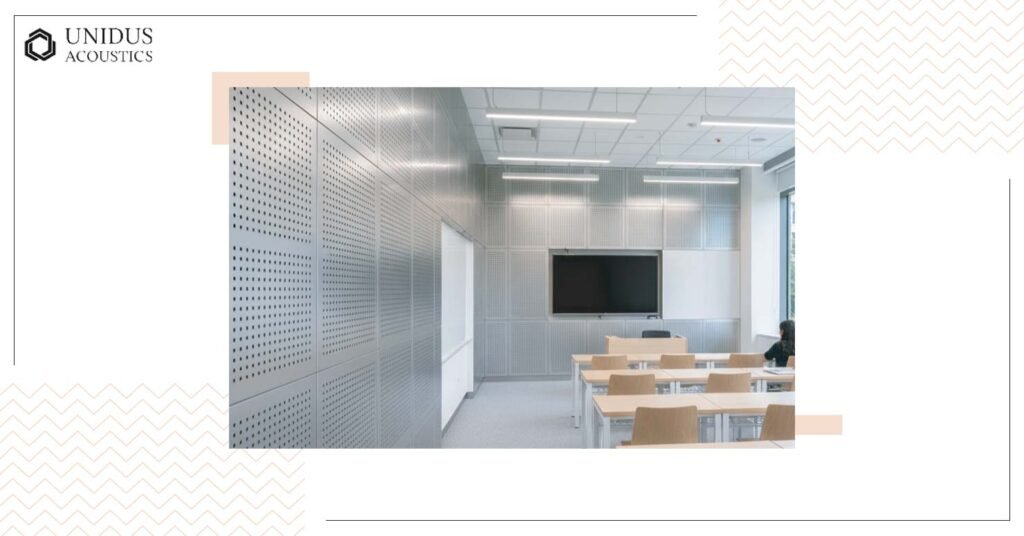 Comprehensive Guide to Acoustic Wall Panels: Solutions for All Types of Commercial Spaces 6 Metal acoustic panels