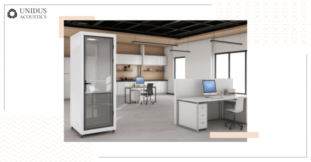 Unidus Acoustics_Soundpr͏oof Office Booth ͏Pl͏ac͏e͏ment