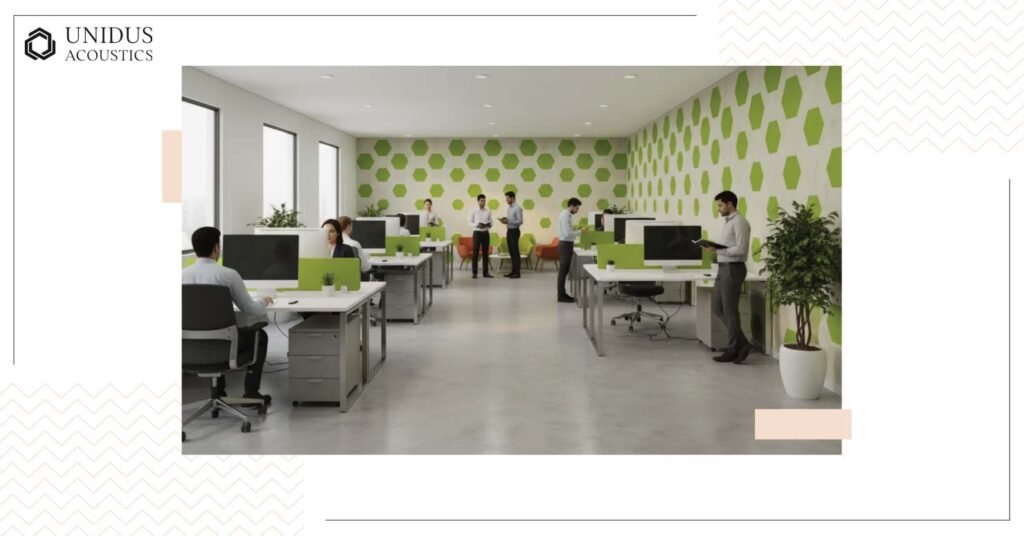 Acoustic wall panels for office