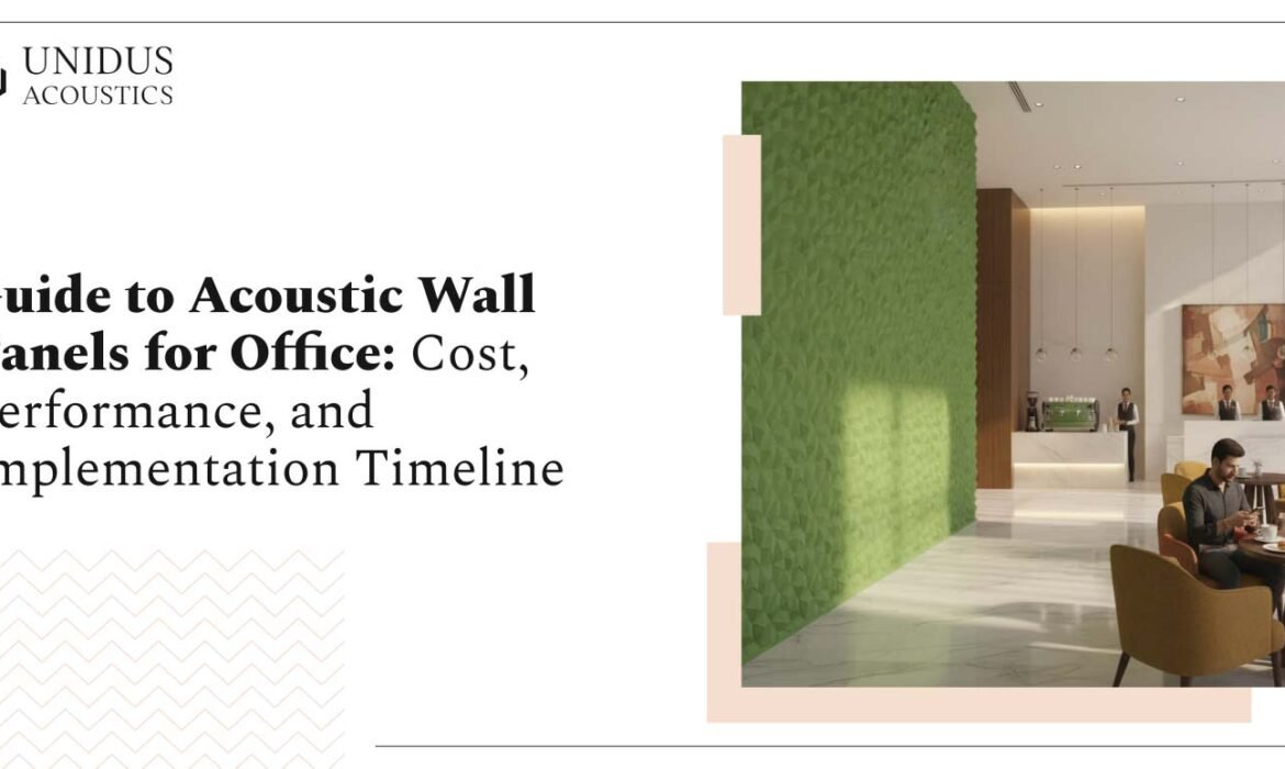 Acoustic wall panels for office