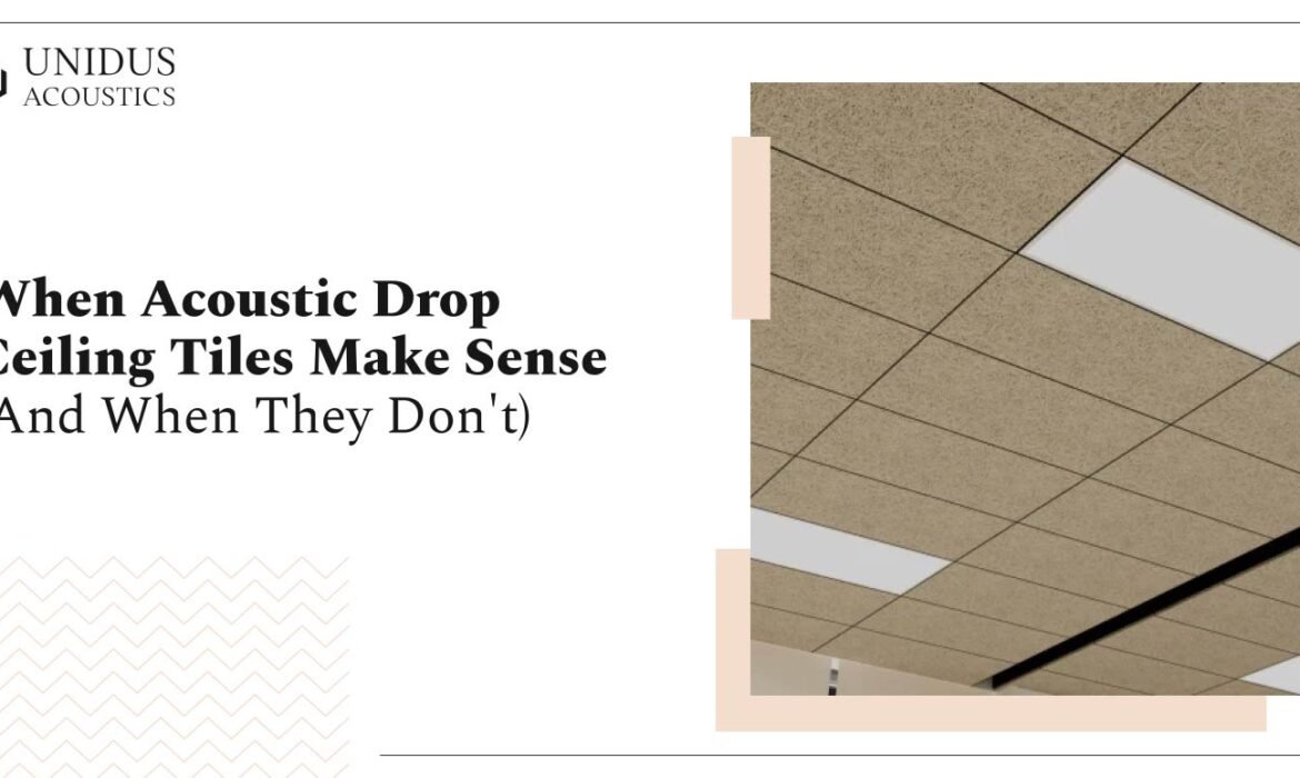 Acoustic Drop Ceiling Tiles