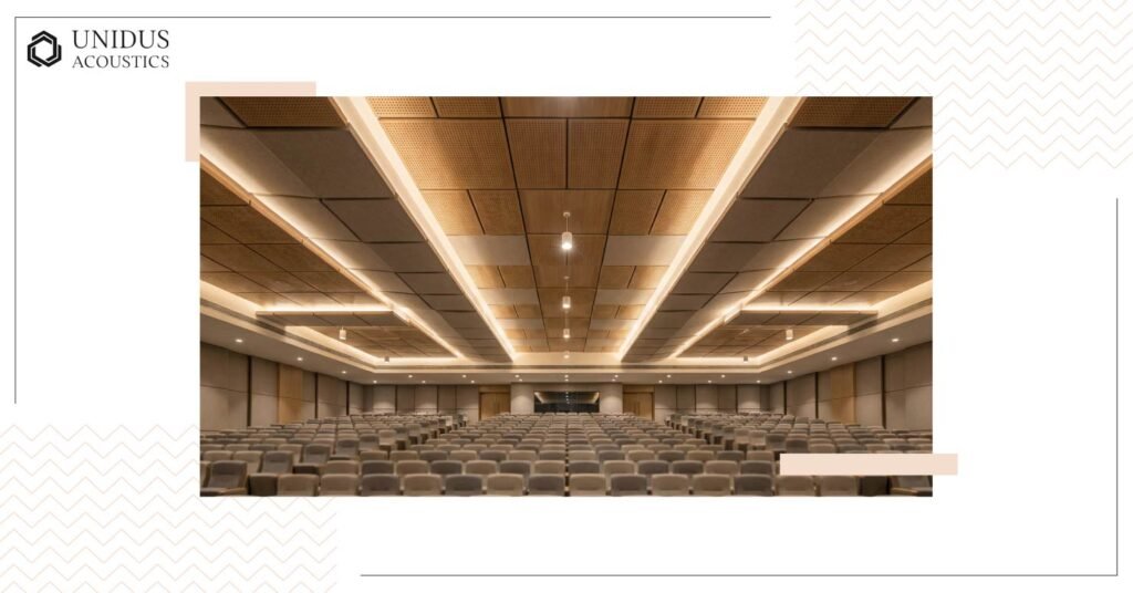 How to Fix Auditorium Acoustics in Government Buildings Without Civil Work 2 Ceiling-Based Solutions