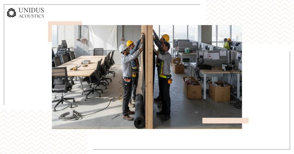 MLV Sound Transmission Between Adjacent Spaces