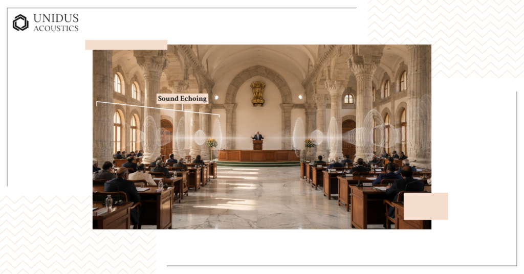 Acoustic Challenges in Government Buildings: Echo, Noise, and Poor Speech Clarity 3 Echo and Reverberation in Large Halls