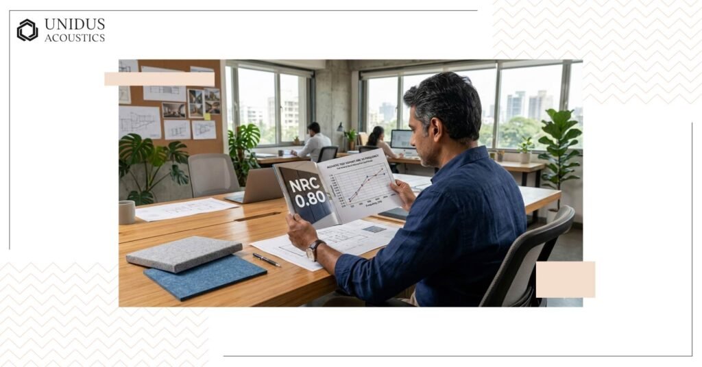 Acoustic Panels in India: The Specification Mistakes That Architects Should Avoid 4 Reading NRC Wrong
