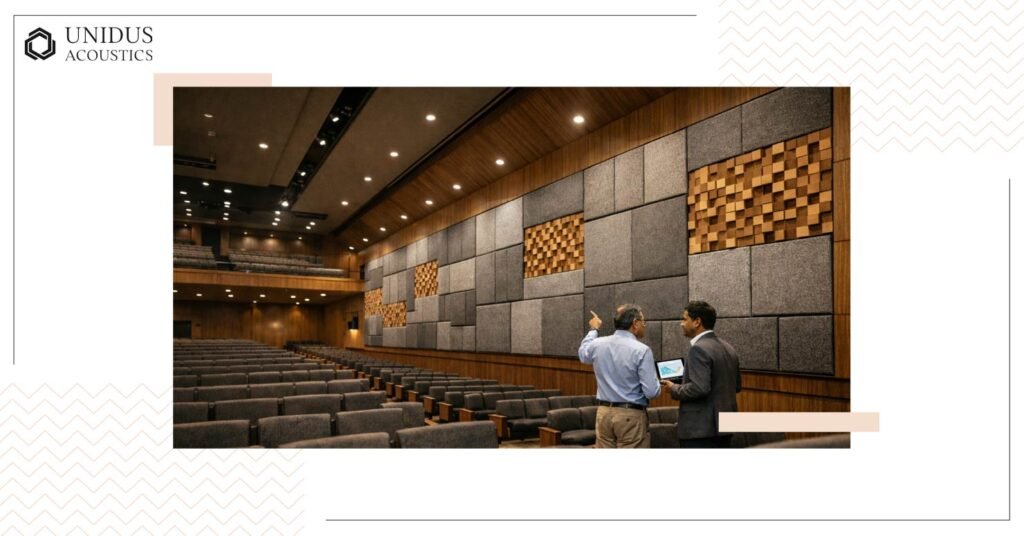 Acoustic Panel Placement view of Side Walls