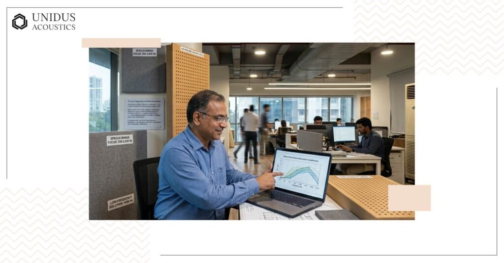What NRC Testing Results Actually Tell You About Acoustic Panel Performance 2 The Four Frequencies of NRC Testing