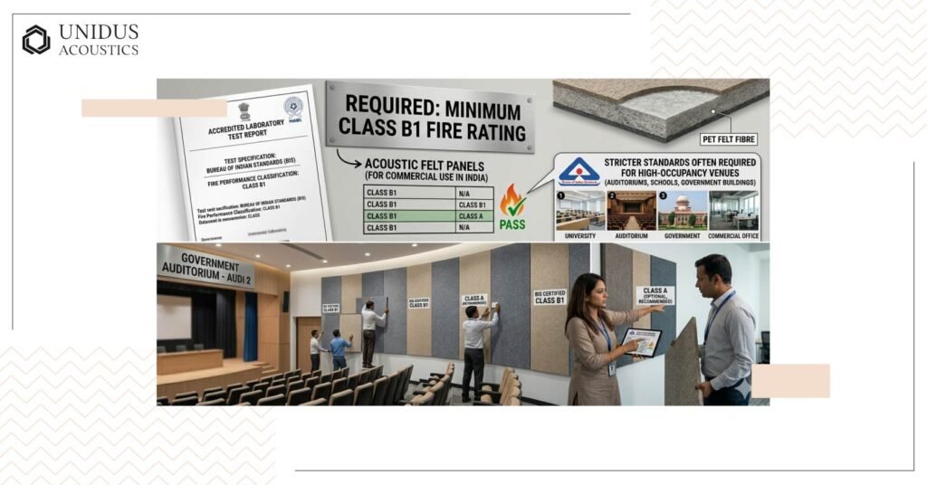 Fire Rating in Acoustic Felt Panels