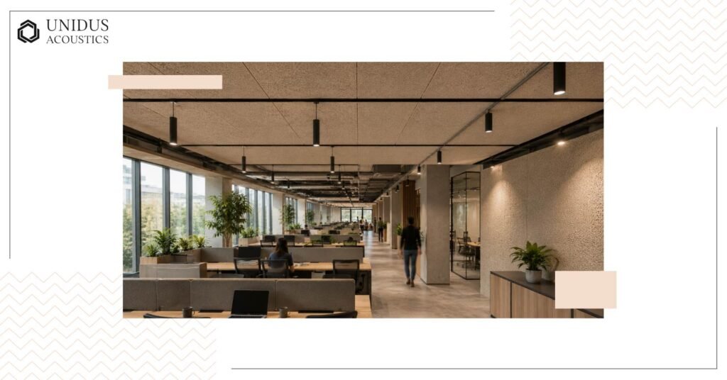 Wood Wool Acoustic Panels for Commercial Interiors: A Specifier's Guide 6 Open Plan Offices