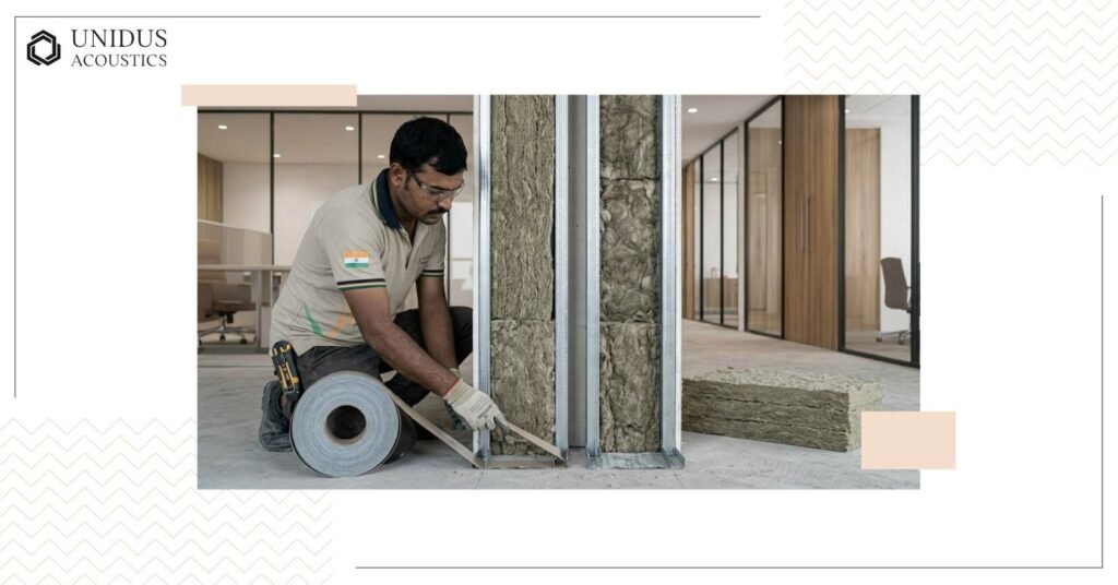 6 Partition Wall Sound Insulation Methods That Work in Office Fit-Outs 4 Decoupled Stud Framing