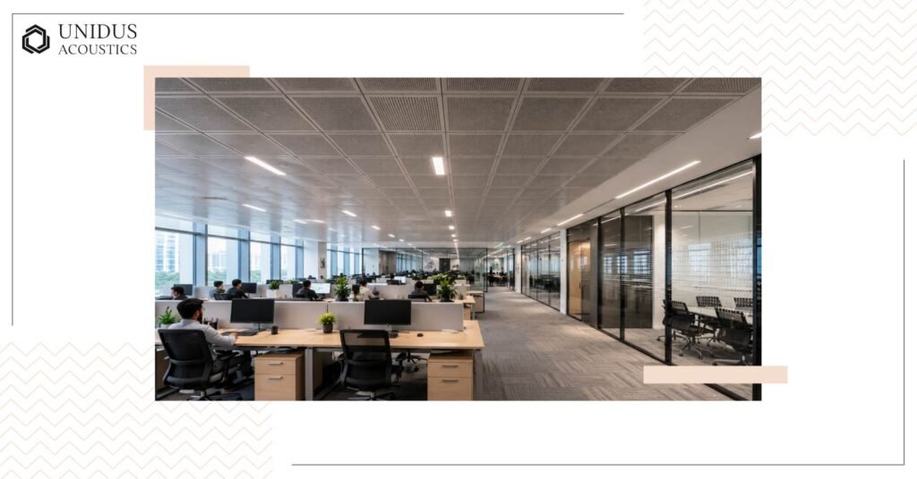 Perforated Acoustic Panels: A Complete Specification Guide 9 Open-plan offices and corporate interiors