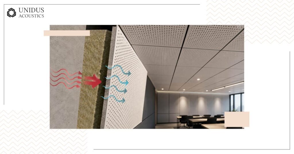 Perforated Acoustic Panels: A Complete Specification Guide 2 The role of the perforated acoustic panels faces in acoustic absorption