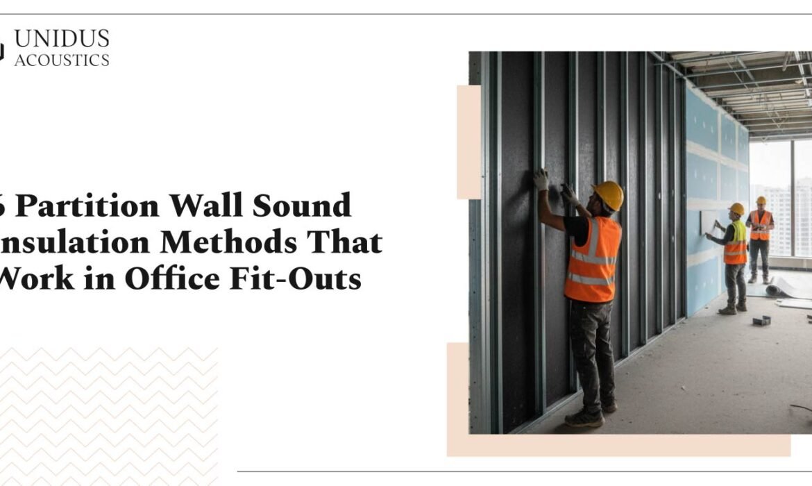 6 Partition Wall Sound Insulation Methods That Work in Office Fit-Outs 2 6 Partition Wall Sound Insulation