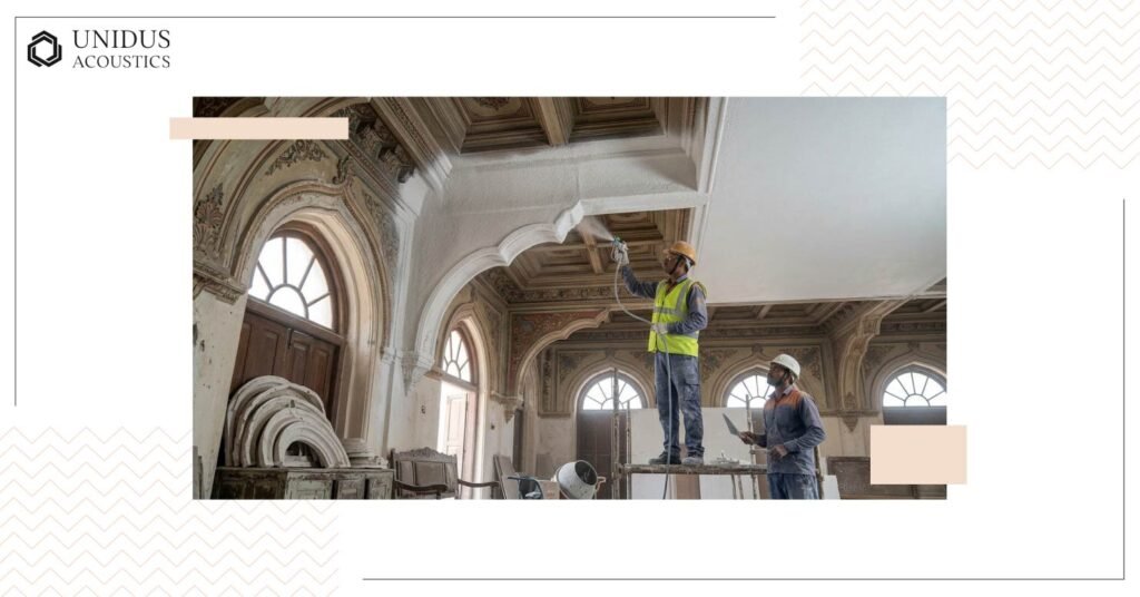 Sprayed Acoustic Ceilings in Commercial Buildings: Applications and Limitations 4 Heritage buildings and Renovation projects