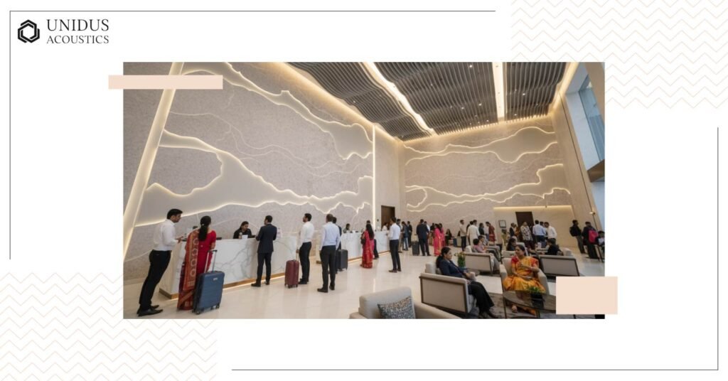 Reception and Lobby Walls That Do More Than Greet Visitors