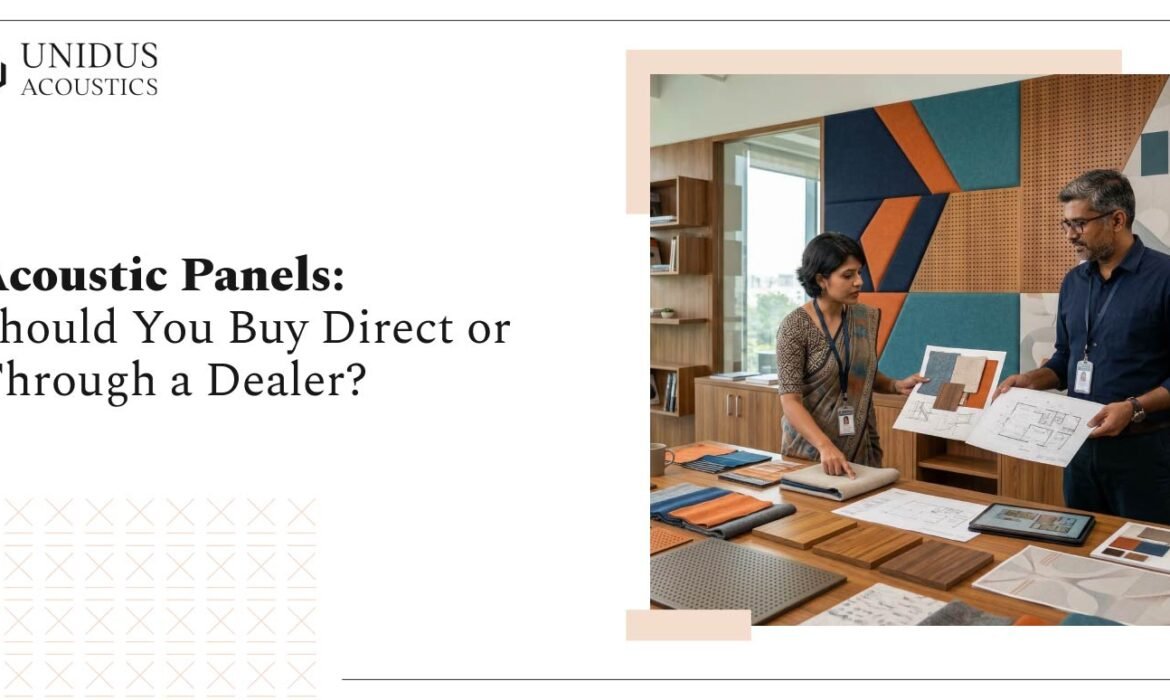 Should You Buy Acoustic Panels Direct from the Manufacturer, or Through a Dealer? 3 Acoustic Panels Buy Direct or Through a Dealer