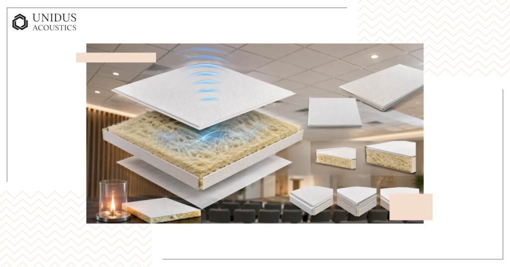 What soft fibre ceiling tiles are actually made of