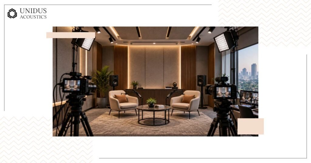 Specifying Acoustic Panels for AV-Integrated Boardrooms and Broadcast Studios 2 Panel placement over panel coverage