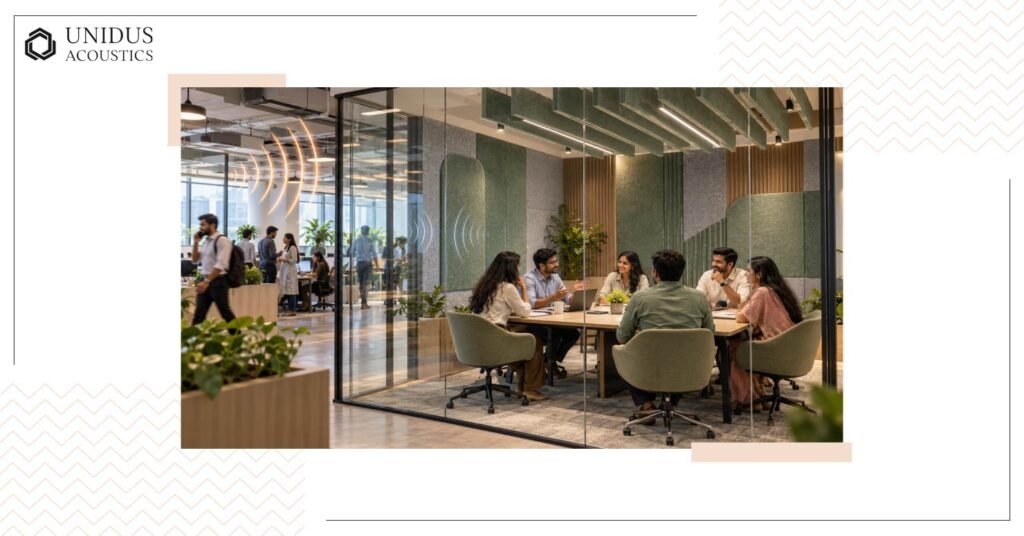 What Recycled Polyester Acoustic Panels Deliver for Commercial Projects in India 3 Meeting Rooms and Conference Rooms