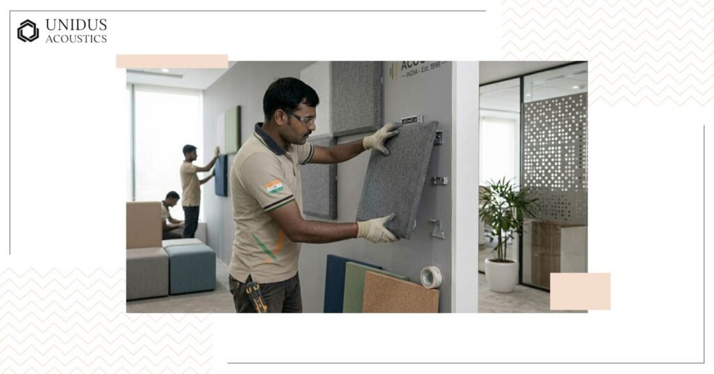 What Recycled Polyester Acoustic Panels Deliver for Commercial Projects in India 6 Mounting Method and Air Gap
