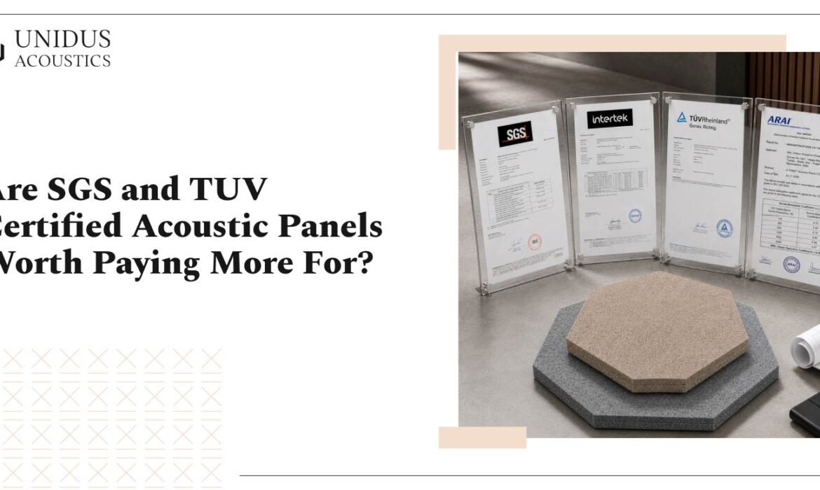 SGS and TUV Certified Acoustic Panels
